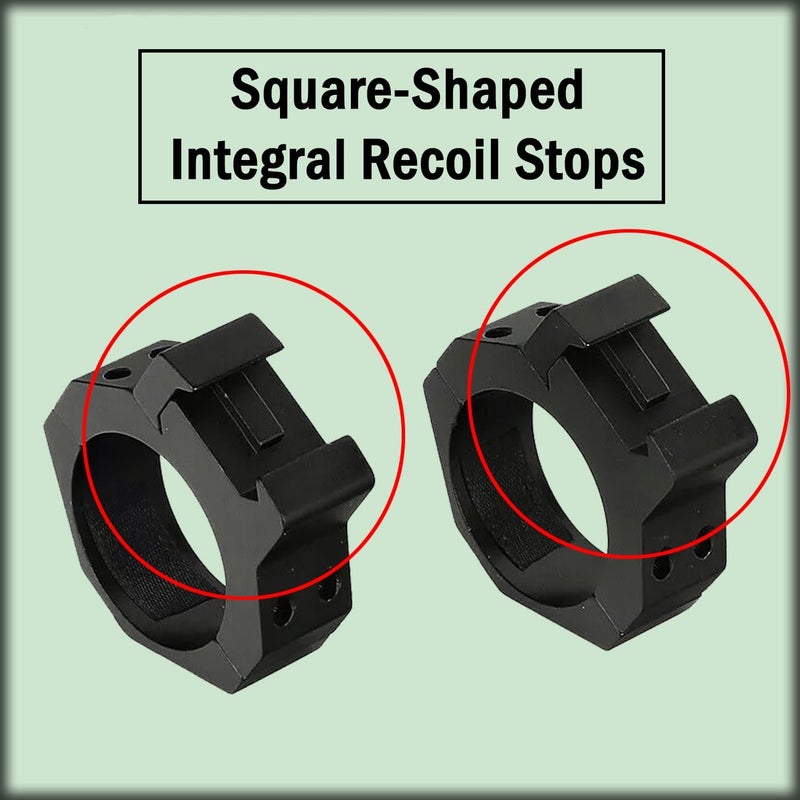 Gotical Store 35mm Low Profile Scope Rings Mount - for 35mm Tubes - Rifle Scope Rings Aluminum Picatinny Low Profile Mount Low Profile Ring - Image 5